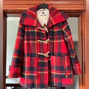 Anthropologie Plaid Toggle Coat - Daughters of the Liberation size 6